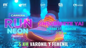 carrera Run neón