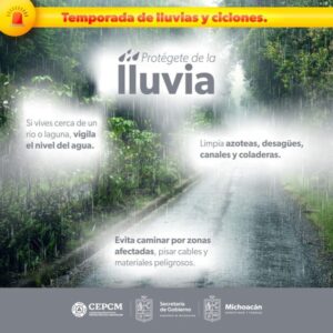 Emiten alerta preventiva para 20 municipios de Michoacán por tormenta tropical John-Morelia Informativo1