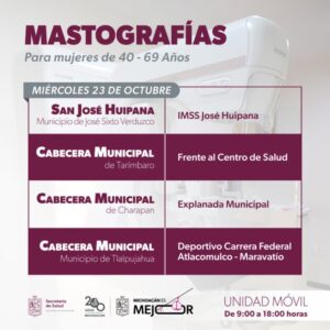 Mastografías Gratuitas en Municipios de Michoacán-Morelia Informativo