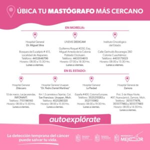 Michoacán, único estado en dar atención integral a mujeres con cáncer de mama-Morelia Informativo1