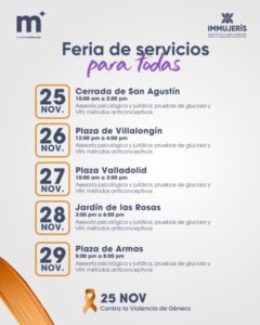 Gobierno de Morelia invita a la ciudadanía a las actividades contra la violencia de género por el 25N-Morelia Informativo