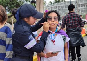 Agente de la SSP presentes en la Marcha del orgullo LGBTIQ-Morelia Informativo3