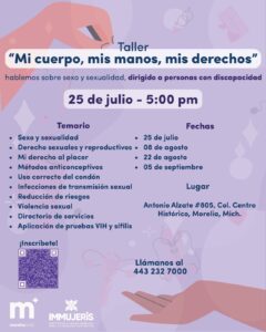 Taller IMMUJERIS - Morelia Informativo