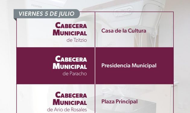 SSM realiza mastografías gratuitas en 7 municipios de Michoacán