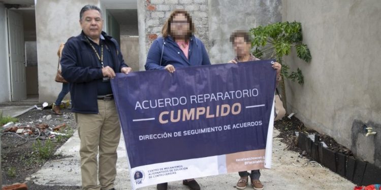 Restituye Fiscalía General inmueble a su legítima propietaria, ubicado en Tarímbaro
