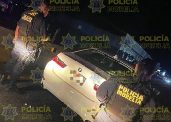 Policía Morelia recupera en minutos vehículo que habría sido robado