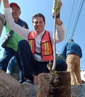 Alfonso Martínez planta un árbol en tu banqueta