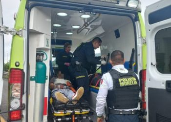 Policía de Morelia auxilia personas accidente 2- Morelia Informativo