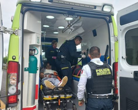 Policía de Morelia auxilia personas accidente 2- Morelia Informativo