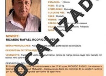 Ricardo Rafael Rodríguez periodista localizado en Michoacán - Morelia Informativo