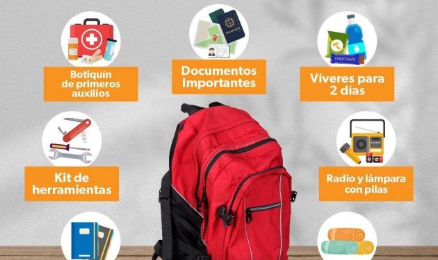 mochila de emergencia - Morelia Informativo