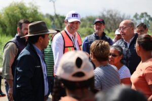 Alfonso Martínez supervisa limpieza y dragado colonias Poniento Morelia