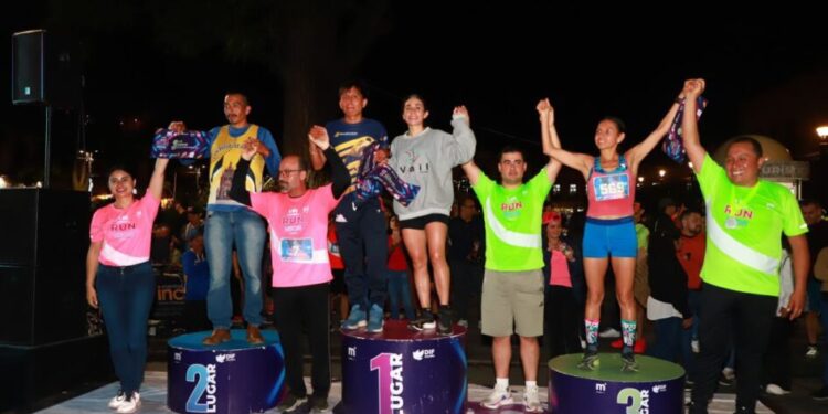 Ganadores carrera Run Neon