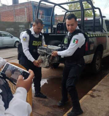 Policía Morelia recupera motor robado en la colonia Vicente Guerrero