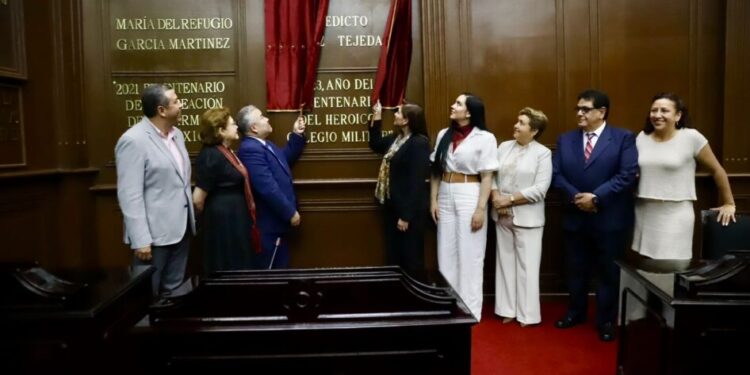 Inscriben el nombre de Benedicto López en el Muro de Honor de Palacio Legislativo-Morelia Informativo