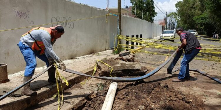 OOAPAS calle Tecuén