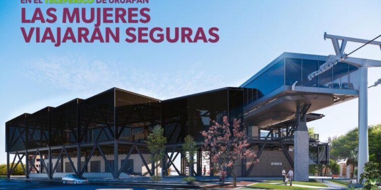 Teleférico Uruapan las mujeres viajan seguras
