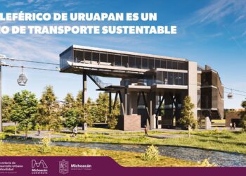 Teleférico de Uruapan, una alternativa de movilidad amigable con el ambiente