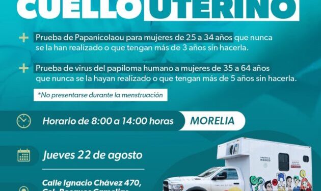 unidad móvil papanicolau Morelia