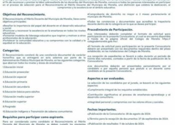 Los candidatos se podrán registrar a partir del 28 de agosto al 27 de septiembre • Se entregará un reconocimiento a una mujer y un hombre en las 9 categorías participantes