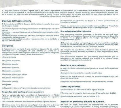 Los candidatos se podrán registrar a partir del 28 de agosto al 27 de septiembre • Se entregará un reconocimiento a una mujer y un hombre en las 9 categorías participantes