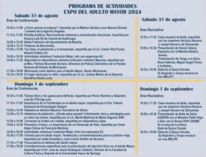 programa actividades expo adulto mayor