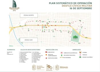 Ubica los 20 accesos controlados, para ingresar al Desfile Cívico–Militar del 16 de septiembre-Morelia Informativo
