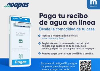 OOAPAS ofrece alternativas de pago para el lunes 16 de septiembre
