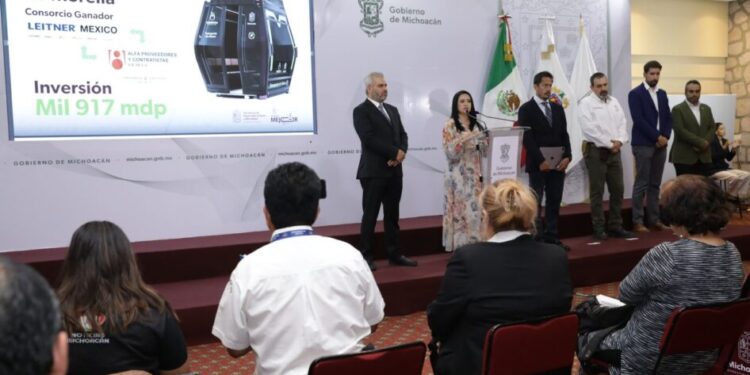 En 2026 estará listo el teleférico de Morelia: Bedolla