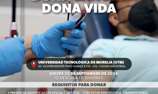 Invita SSM a participar en la colecta de sangre de la UTM