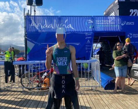 Emmanuel Borges del equipo Squirtles-IMCUFIDE, logra cuarto lugar en Campeonato Mundial de Triatlón en España