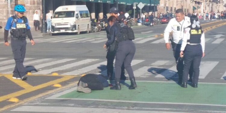 Atiende Policía Morelia evento en el centro de la ciudad-Morelia Informativo