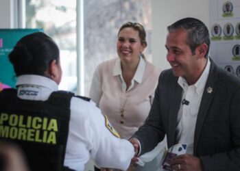 Policía Morelia y Festival de Música de Morelia reconocen a los mejores oficiales de septiembre