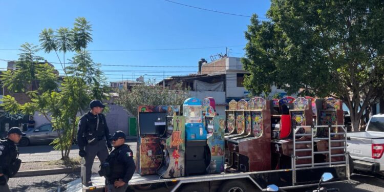 SSP asegura 28 máquinas tragamonedas en Morelia