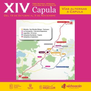 ¿Vas a la Feria de la Catrina? Conoce las rutas alternas para llegar a Capula-Morelia Informativo