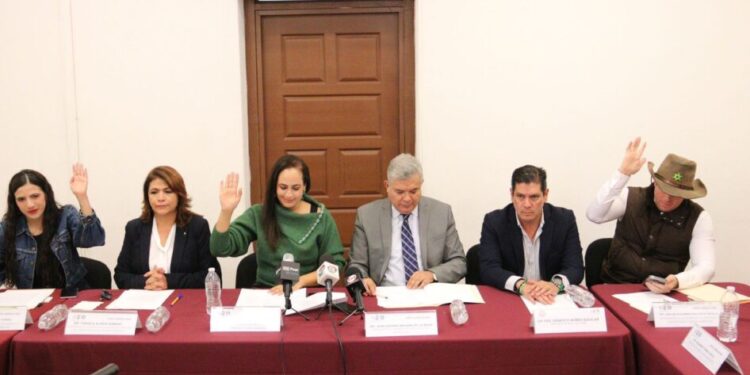 Durante la reunión, las diputadas y el legislador, nombraron a Vania Díaz Villanueva como secretaria técnica de la Comisión-Morelia Informativo