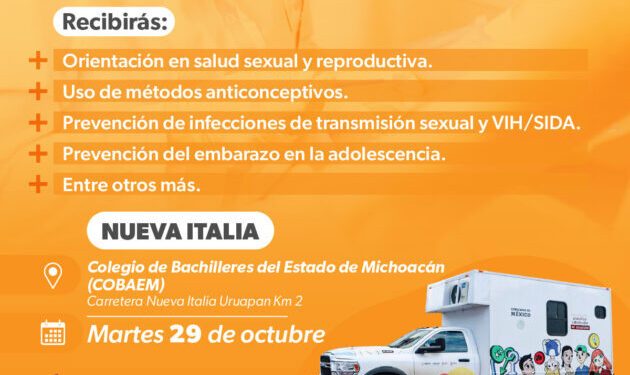 SSM llevará anticonceptivos y consejería en salud reproductiva a estudiantes de Múgica