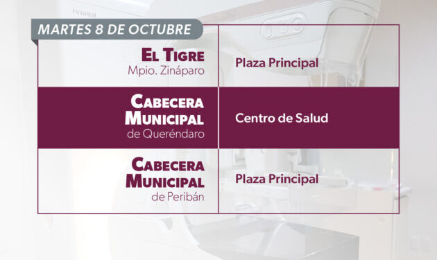 Anuncia SSM mastografías gratuitas en 11 municipios