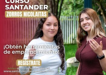 Se agota el tiempo para inscribirte en los Cursos Santander “Zorros Nicolaitas”; la UMSNH invita a la comunidad a participar