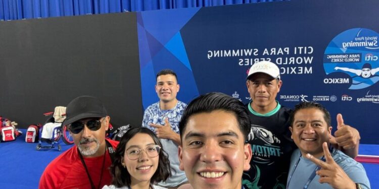 Equipo de Paranatación de IMCUFIDE, presente en el Citi Para Swimming World Series México