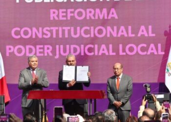 Michoacán a la vanguardia; primer estado en promulgar reforma judicial: Bedolla
