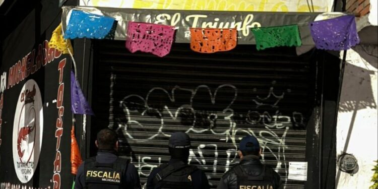 Durante un cateo, FGE asegura un bar por su posible relación con actividades ilícitas; se confiscan 300 dosis de narcótico-Morelia Informativo