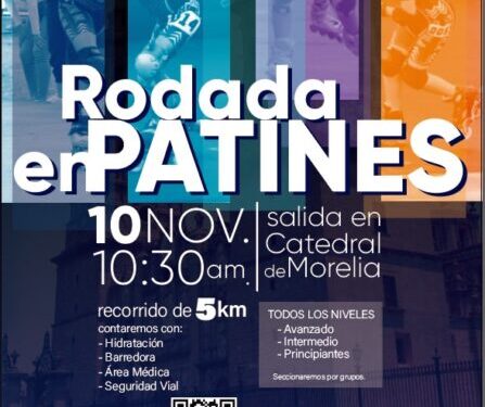 IMCUFIDE prepara Rodada en Patines en el Centro de Morelia