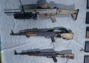 Agentes de seguridad decomisan armas y droga en Tepalcatepec: SSP