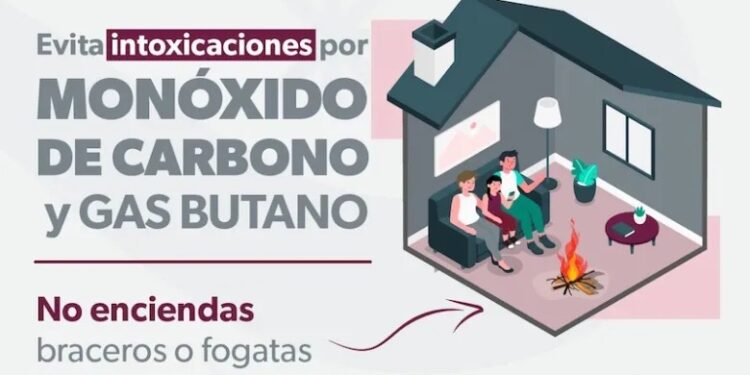 Emite SSM medidas para evitar intoxicaciones e hipotermia