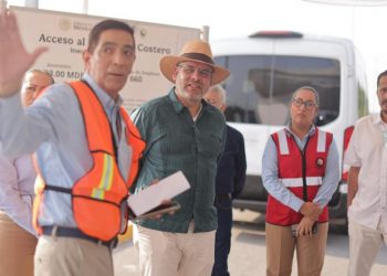 Supervisa Bedolla acceso al bulevar Costero en Lázaro Cárdenas