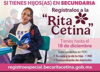 Así puedes comprobar que el registro a la beca Rita Cetina fue exitoso