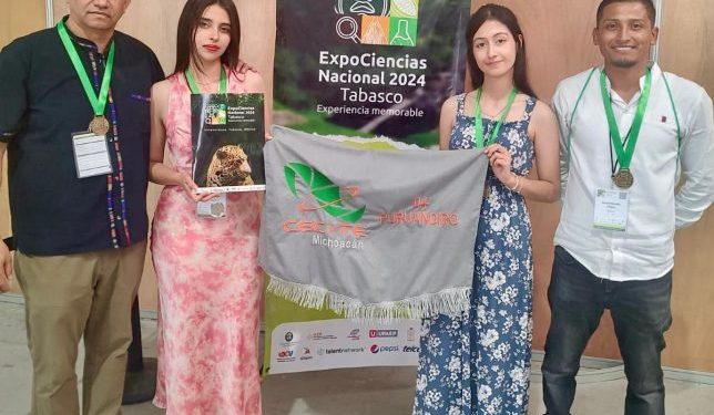Ganan 4 oros estudiantes del Cecytem en Expo Ciencias Nacional