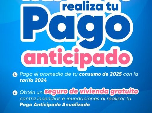 Descuentos por Pago Anticipado del OOAPAS continuarán durante febrero