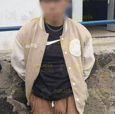 Policía Morelia detiene a presunto ladrón en la colonia Rector Hidalgo
